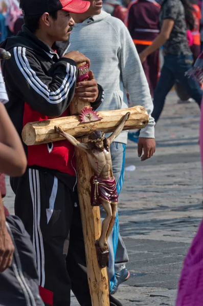 Mexico City Mexico December 2016 Zarándokok Ünneplik Fesztivál Our Lady — Stock Fotó