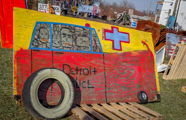 Detroit Michigan Usa November 2018 Das Heidelberg Project Ist Eine — Stockfoto