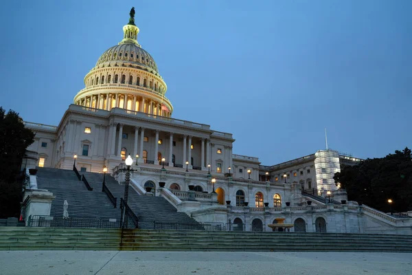 Edifício Capitólio Dos Eua Noite Washington — Fotografia de Stock