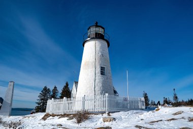 Pemaquid Point Deniz Feneri ve Bekçiler Evi, Maine, ABD