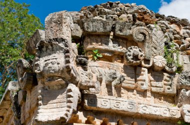 Labna, Kolombiya öncesi Maya medeniyetinin Mezoamerikan arkeolojik alanı ve törensel merkezi, Yucatan Yarımadası, Meksika. UNESCO Dünya Mirası Alanı 