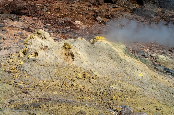 Berglandschap Paramushir Island Karpinsky Volcano Kuril Eilanden Rusland — Stockfoto