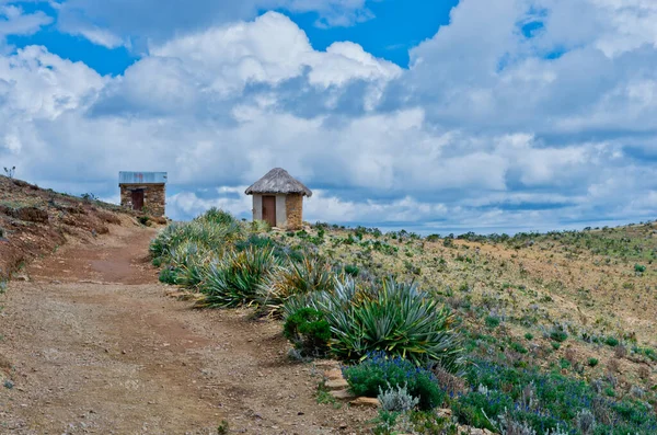 Blick Auf Die Isla Del Sol Insel Der Sonne Titicacasee — Stockfoto