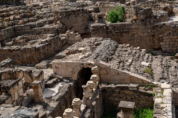 Resti Antica Città Beit She Parco Nazionale She Israele — Foto Stock