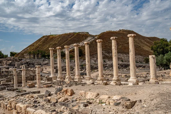 Restos Uma Cidade Antiga Beit She Beit She National Park — Fotografia de Stock