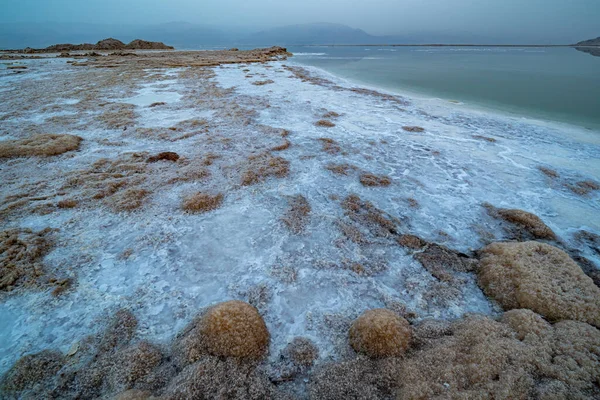 Vista Della Costa Del Mar Morto Israele — Foto Stock