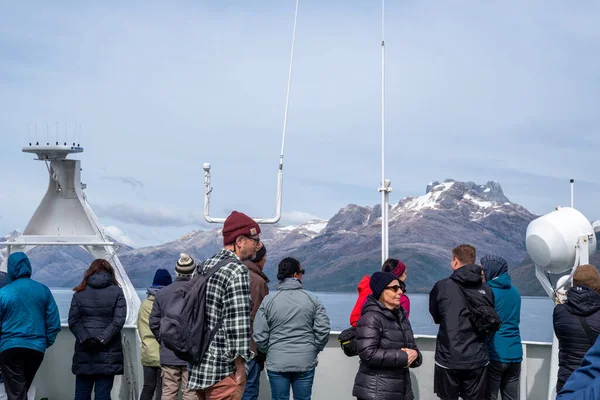Patagonian Fjords Chile Ledna 2020 Navimag Trajekt Patagonian Fjordu Mezi — Stock fotografie