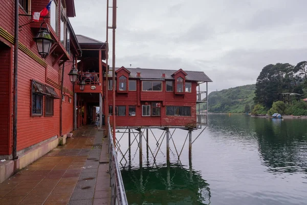 Puerto Montt Chile Januari 2020 Hamn Nära Angelmo Fish Market — Stockfoto