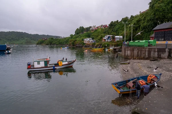 Puerto Montt Chile January 2020 Harbour Angelmo Fish Market Puerto — 스톡 사진