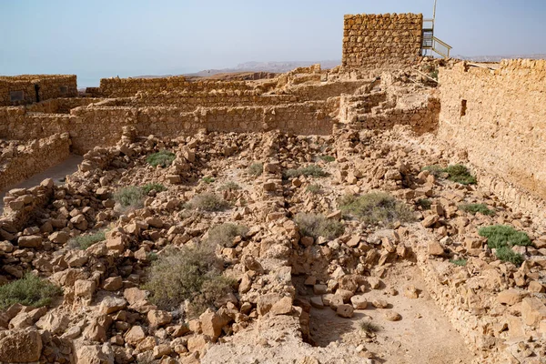 Antiga Fortificação Masada Israel Parque Nacional Masada Região Mar Morto — Fotografia de Stock