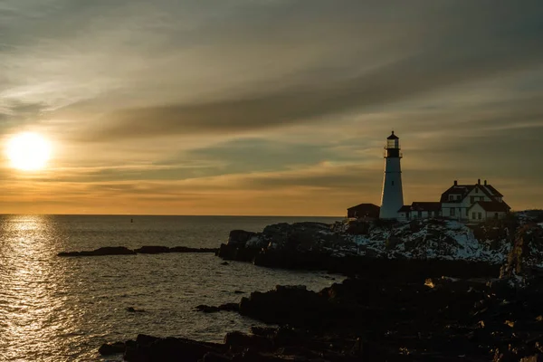 Portland Head Leuchtturm Cape Elizabeth Maine Usa — Stockfoto