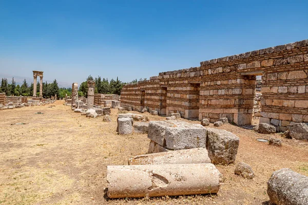 Antiguas Ruinas Ciudad Anjar Líbano — Foto de Stock
