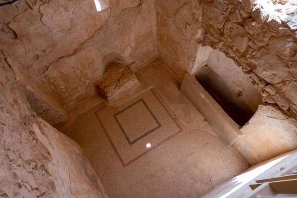 Den Antika Befästningen Masada Israel Masada National Park Döda Havet — Stockfoto