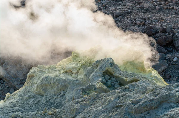 Berglandschaft Auf Der Insel Paramuschir Vulkan Karpinsky Kurileninseln — Stockfoto