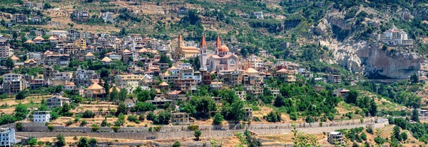 Bsharri Λίβανος Είναι Μια Όμορφη Πόλη Της Kadisha Valley Μέρος — Φωτογραφία Αρχείου