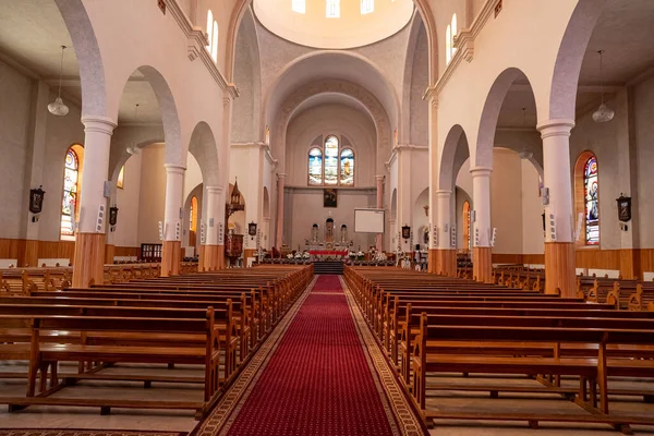 Bsharri Liban Juin 2021 Intérieur Cathédrale Sainte Saba Bcharri Liban — Photo