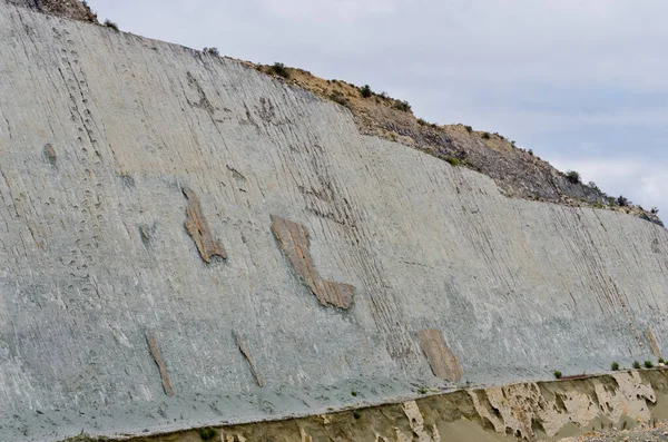 Dinosaurierspuren Der Mauer Von Cal Orko Sucre Bolivien — Stockfoto