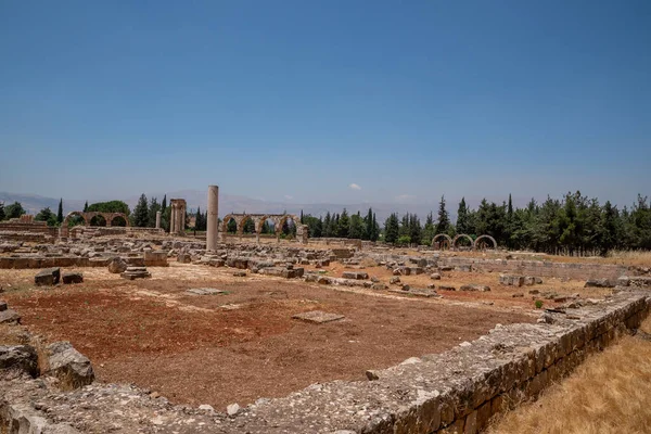 Antiguas Ruinas Ciudad Anjar Líbano — Foto de Stock