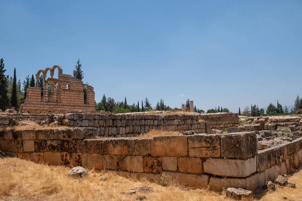 Древние Руины Городе Анжар Ливан — стоковое фото