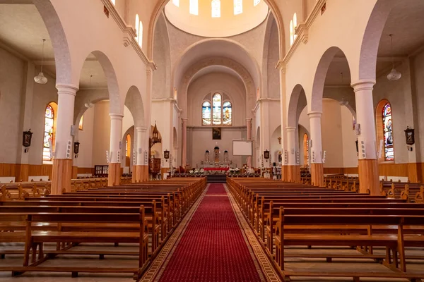 Bsharri Liban Juin 2021 Intérieur Cathédrale Sainte Saba Bcharri Liban — Photo