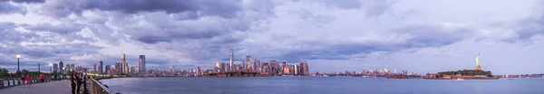 Nueva York Agosto 2019 Vista Panorámica Del Horizonte Manhattan Jersey — Foto de Stock