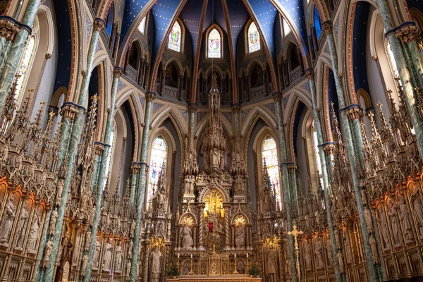 캐나다 오타와 온타리오 2019 노트르담 대성당의 내부는 캐나다 오타와에 가톨릭의 — 스톡 사진