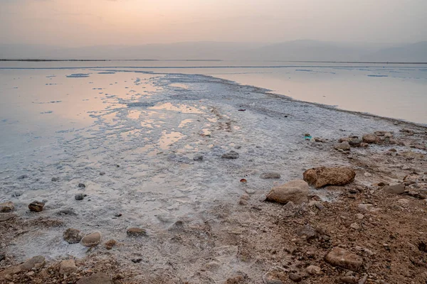Pohled Pobřeží Mrtvého Moře Izrael — Stock fotografie