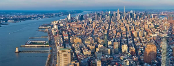 纽约市曼哈顿天际线全景 — 图库照片