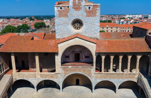 Der Palast Der Könige Von Mallorca Perpignan Frankreich — Stockfoto