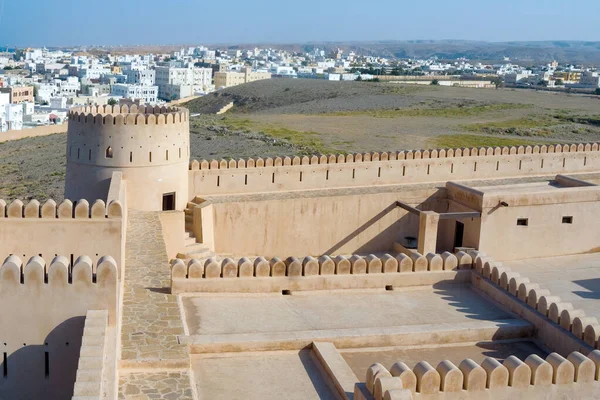 Historiska Berikning Sunaysilah Slottet Eller Fort Sur Sultanatet Oman Mellanöstern — Stockfoto