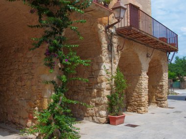 Peratallada Katalonya, İspanya