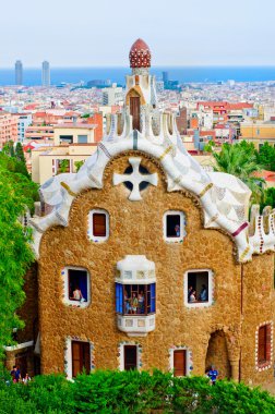 Park guell barcelona, Katalonya, İspanya