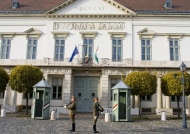 Budapeşte'de Cumhurbaşkanlığı palac adlı koru