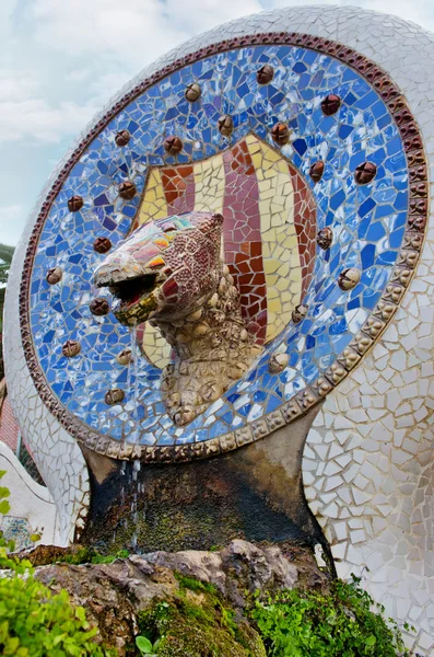 Park Guell em Barcelona, Catalunha, Espanha — Fotografia de Stock