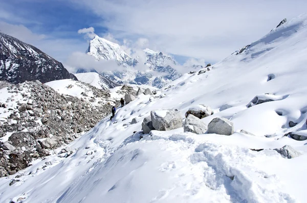 Ngozumba lodowiec, nepal — Zdjęcie stockowe
