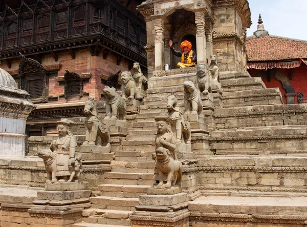 Sadhu in bhaktapur, Nepal — Stockfoto