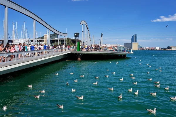 Marina Port Vell em Barcelona — Fotografia de Stock