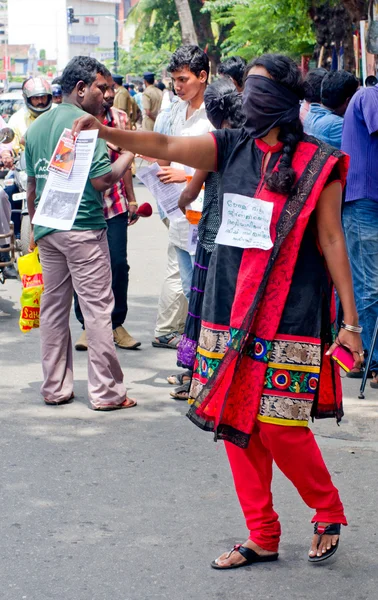Hindistan'da protesto — Stok fotoğraf