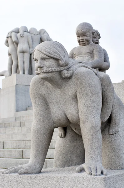 Statues in Vigeland park,  Oslo — Stock Photo, Image