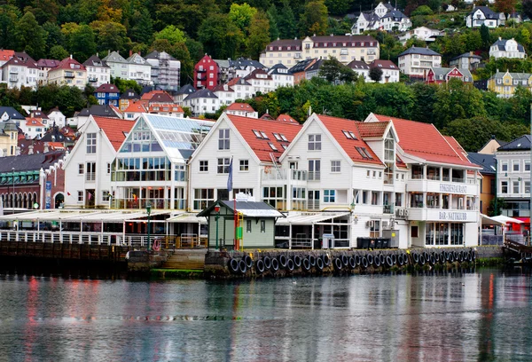 Historiska byggnader i Bergen — Stockfoto