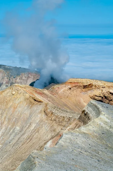 Ebeko  Volcano — Stock Photo, Image