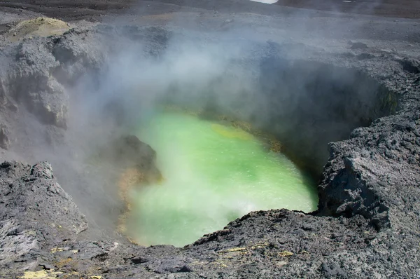 Ebeko 火山 — 图库照片