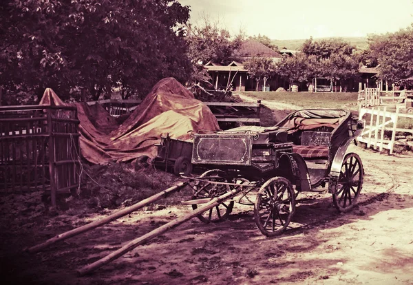 Old horse carriage, Moldova — Stock Photo, Image