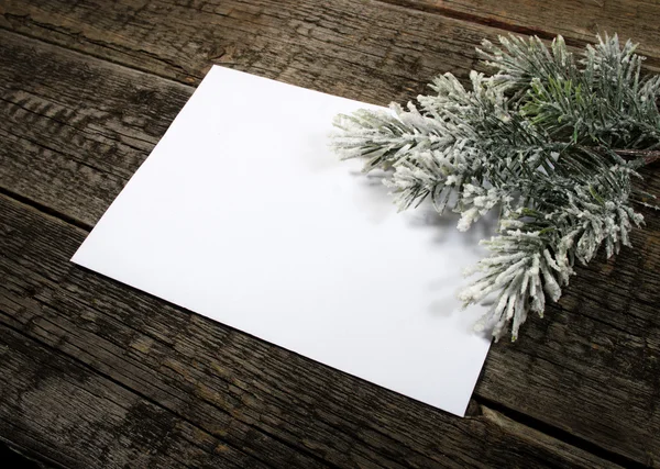 Tarjeta con árbol de Navidad —  Fotos de Stock