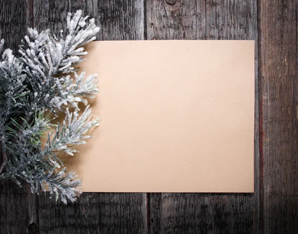 Tarjeta con árbol de Navidad — Foto de Stock