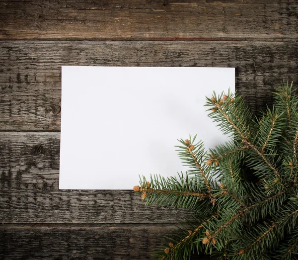 ख्रिसमस ट्री सह कार्ड — स्टॉक फोटो, इमेज