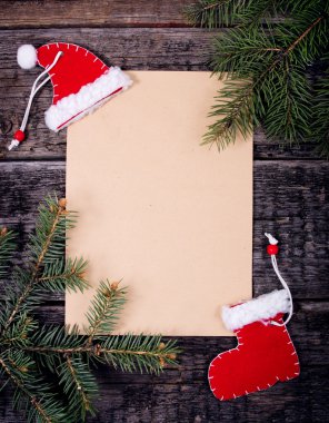 Noel tatil kartı boş