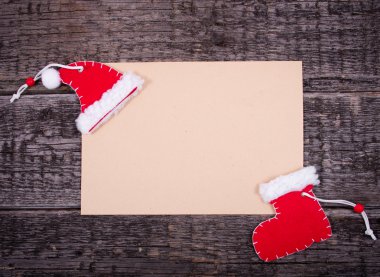 Noel tatil kartı boş