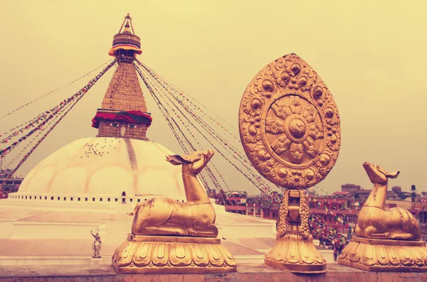 Stupy Boudhanath Buddyjski — Zdjęcie stockowe
