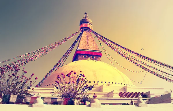 Boeddhistische Bouddhanath stupa — Stockfoto